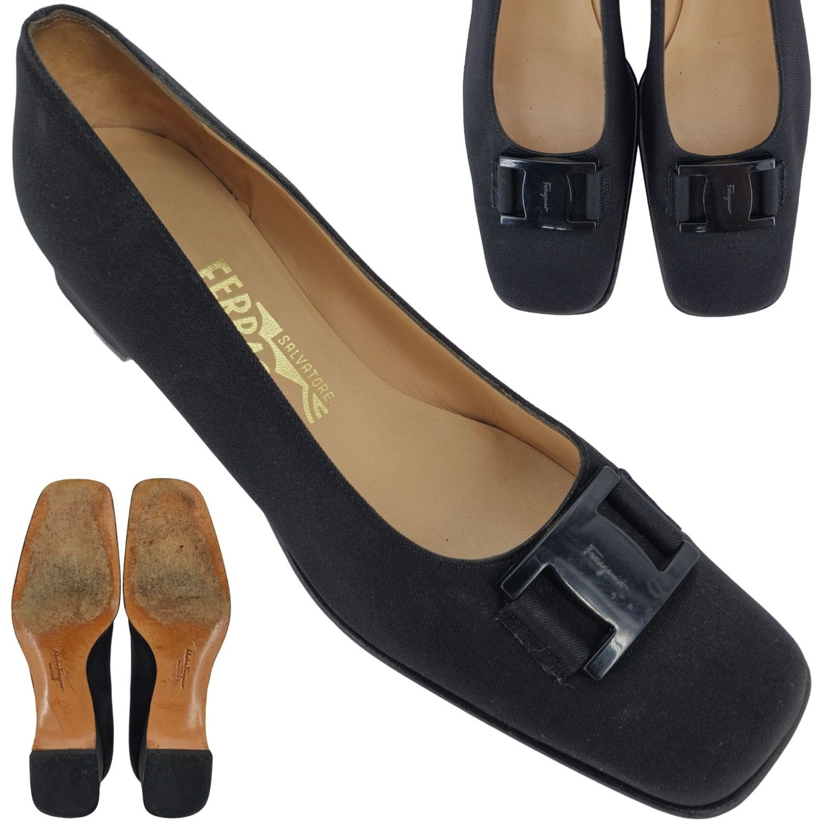 SALVATORE FERRAGAMO Gorgeous Black Formal/Tuxedo Dress Slipons Size 11.5 NEW! Salvatore Ferragamo Black Leather Loafers Size 10.5 main image 4