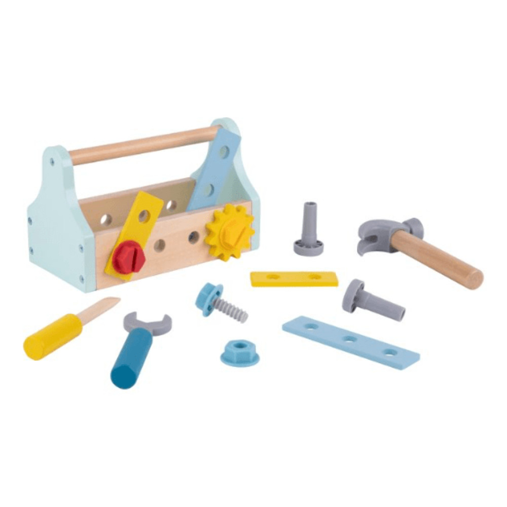 Tooky Toy's Wooden Take-Along Tool Box