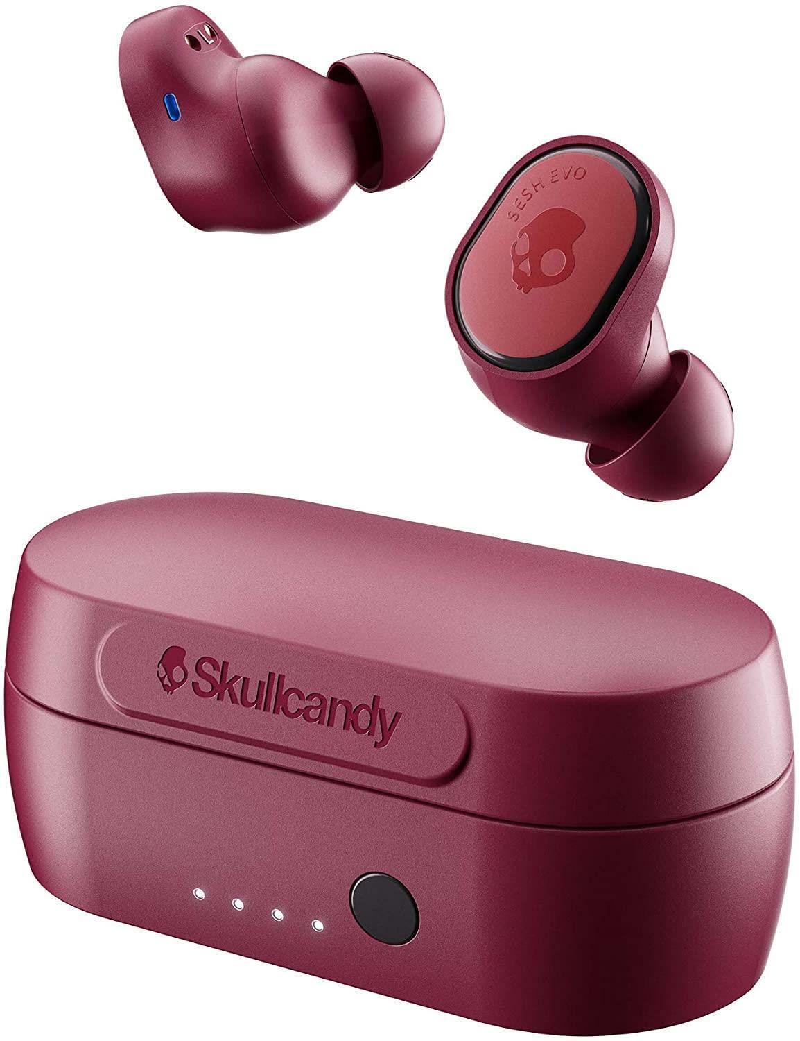 Skullcandy sesh Evo verdadero Audífonos Inalámbricos con Bluetooth Auriculares-IP55-Rojo
