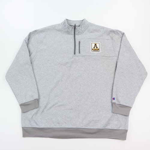 Appalachian State Mountaineers Sweater Herren 2XL grau 1/4 Zip Pullover Mock Neck
