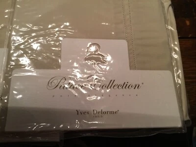 2 YVES DELORME BOUDOIR SHAMS 12” X 16” EGYPTIAN COTTON 400 TC PRALINE
