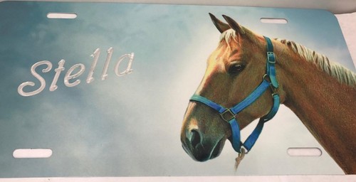 Horse License Plate Personalized Custom Engraved Auto Car Tag Horse Vanity Plate - Picture 8 of 8