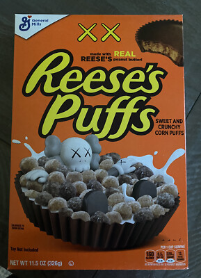 2021 Kaws X Reese's Puffs Cereal General Mills New Sealed Early Release