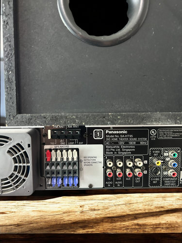 Sistema de cine en casa Panasonic SA-HT95 DVD con 6 altavoces y control remoto - Probado - Imagen 12 de 21