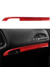 For Dodge Challenger 2015-2020 Red Passenger Storage Trim Strip Cover Decor 1PCS