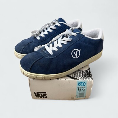 1996 Vans BRICK Skate Shoes Vintage Rare 90s Blue Suede UK11