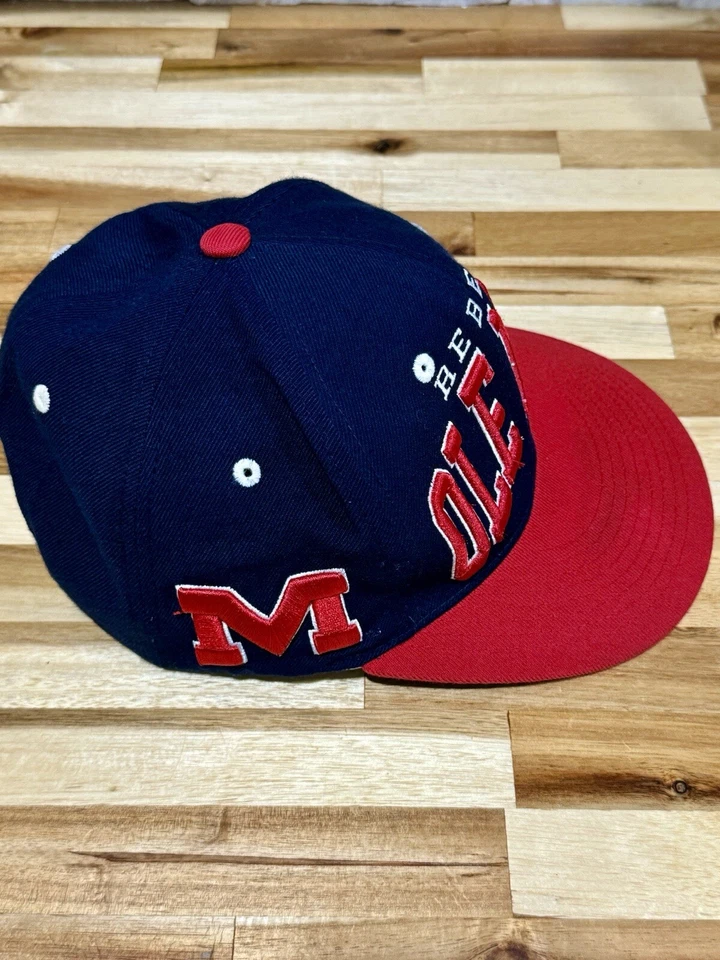 VTG Zephyr Hat Cap Snapback University of Mississippi Ole Miss Rebels NCAA Sport - Image 3 of 4