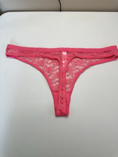 NWT Xhilaration Pink Lace Thong Panties XL (15-17) - Picture 2 of 7