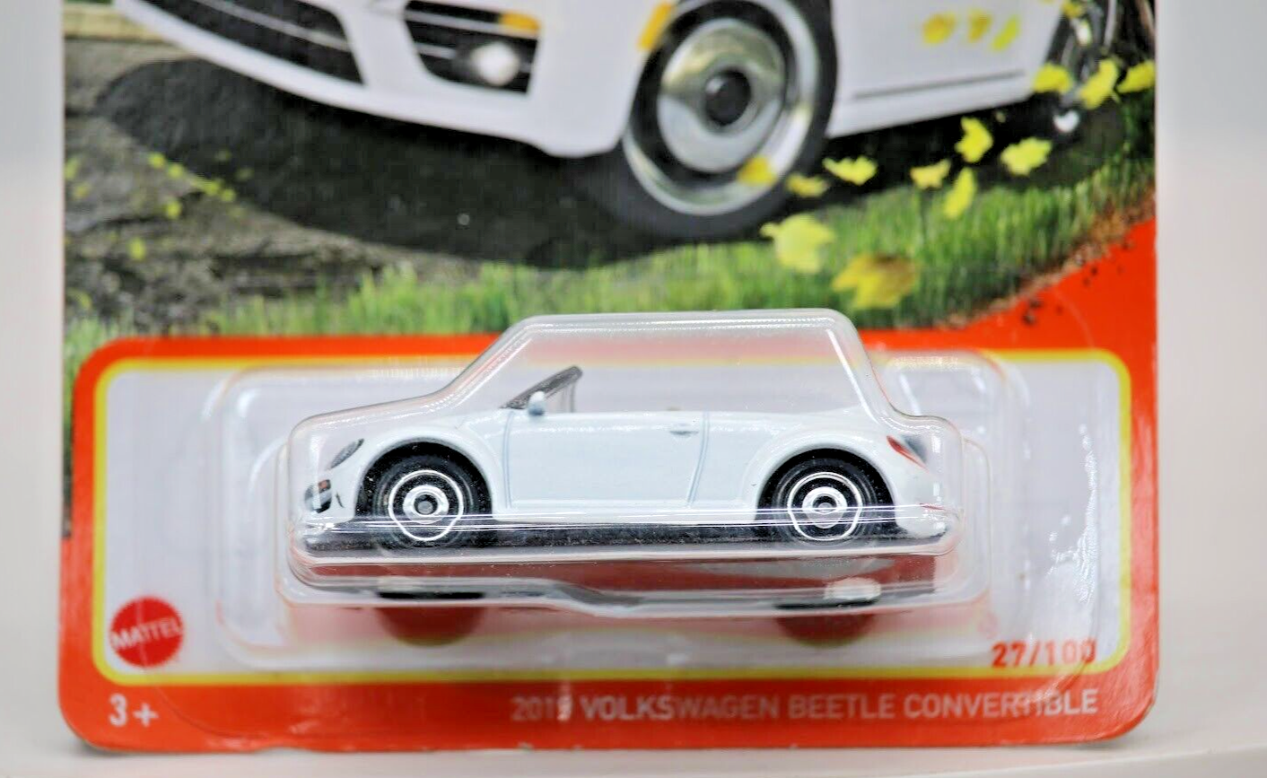 2019 VW Bettle Convertible Pearl White MBX Highway 1:64 Scale GVX37 by Matchbox