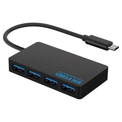 Hub USB Type C 4 Porte, Adattatore USB 3.0 Multi-Porta Ad Alta Velocità Per PC, Laptop, Tablet E Smartphone - Cavo Da 30cm - Foto 4