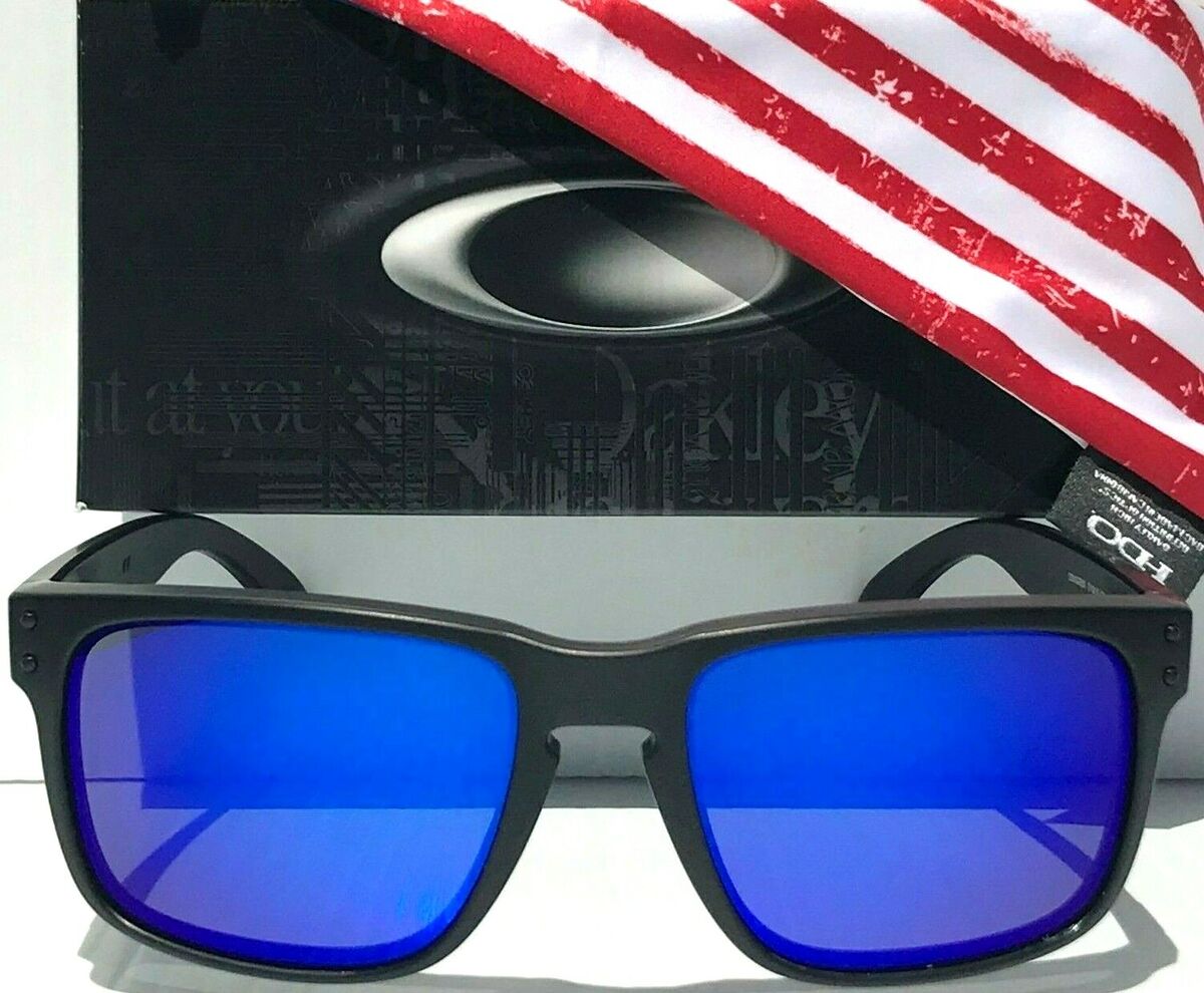 NEW* Oakley Holbrook USA Flag POLARIZED Galaxy Blue Iridium