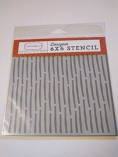 Scrapbooking Crafts CB 6X6 Stencil Halloween Bat Bones