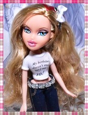 Vtg Bratz MGA 10th Anniversary Party Cloe Doll Red Streaks Blonde Restyled 2010