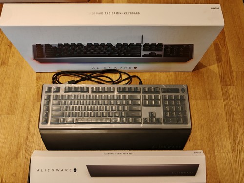 Clavier USB QWERTY US INTL Alienware Pro Gaming Keyboard AW768 Black Silver + - Photo 7/9