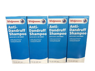 4x Walgreens Anti Dandruff Shampoo-Sulfate & Dye Free 7oz