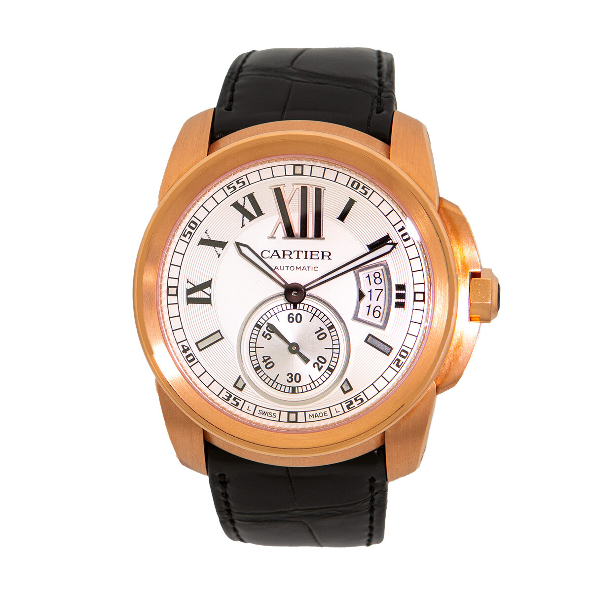 CARTIER Gent's 18K Rose Gold 42mm Calibre de Cartier W7100009-3300