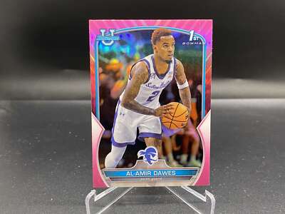 Al-Amir Dawes 2022-23 Bowman U Chrome Pink #63 Seton Hall EX-NM Surface