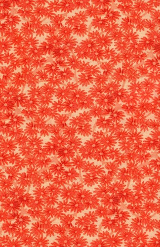 Lote de 6 cuartos de tela de algodón con estampado naranja SKU13 - Imagen 2 de 7