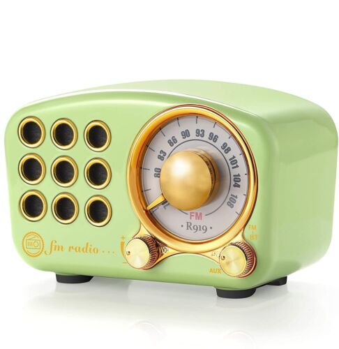 Retro Bluetooth Speaker Vintage Radio-FM Radio with Old Fashioned Classic St...