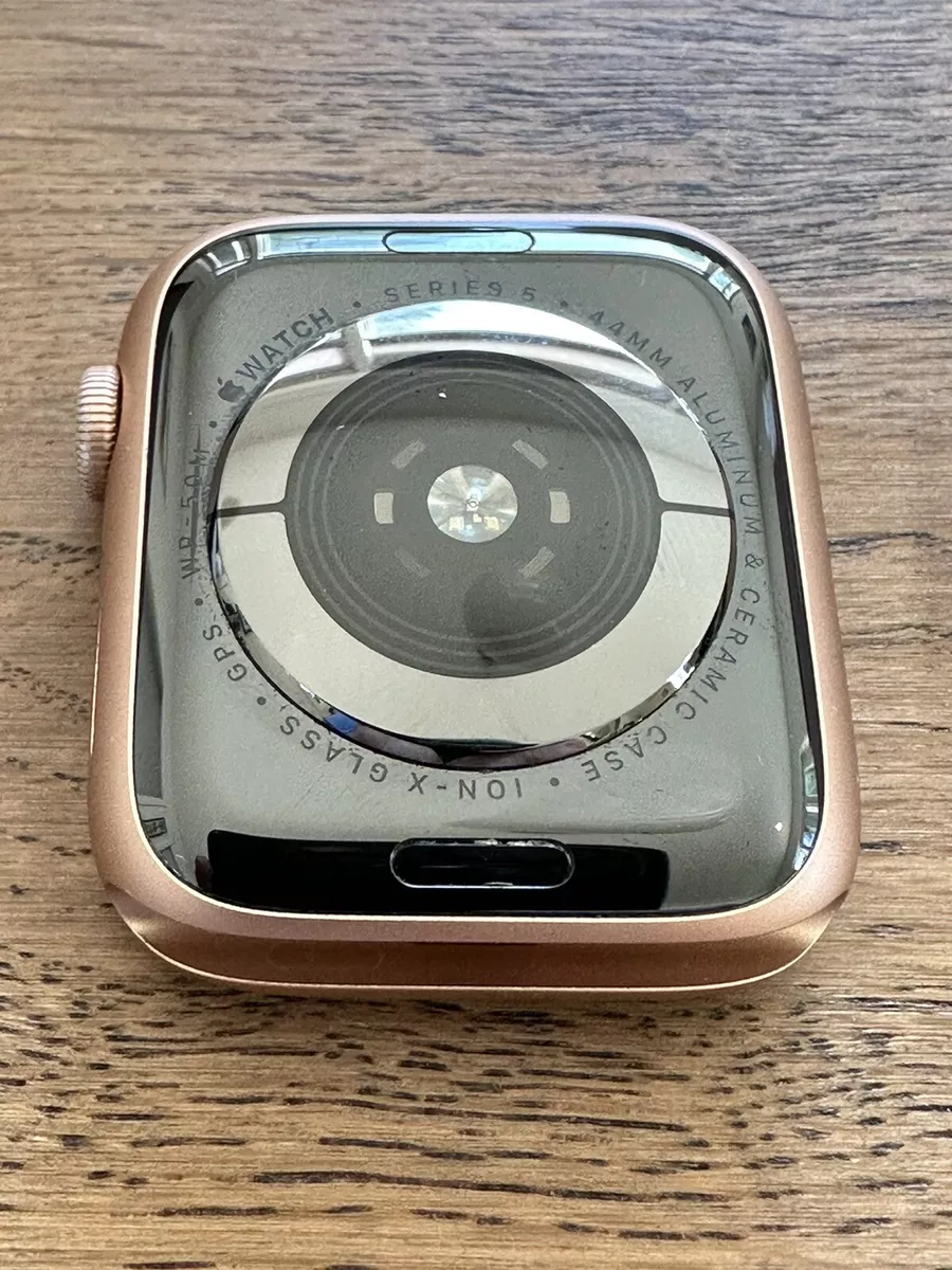 Apple Watch Series 5 44mm Gold Aluminum Case GPS Midnight Blue