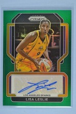 LISA LESLIE 2022 Panini Prizm WNBA AUTO Green Los Angeles Sparks #SG-LLS