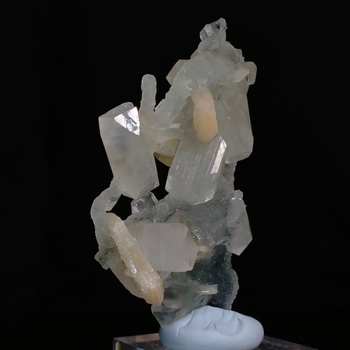 Cuarzo estalactita cristal árbol formación columnar con apofilita estilbita 619ct - Imagen 8 de 8
