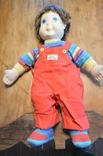 Vtg 1985 My Buddy Boy Doll,Brown Hair,Blue Eyes,Original Outfit,Lace Up Shoes