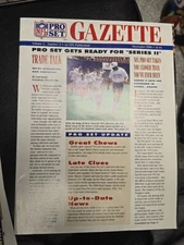 PRO SET The Gazette NFL Football Cards Magazine Vintage Issue From December 1990
