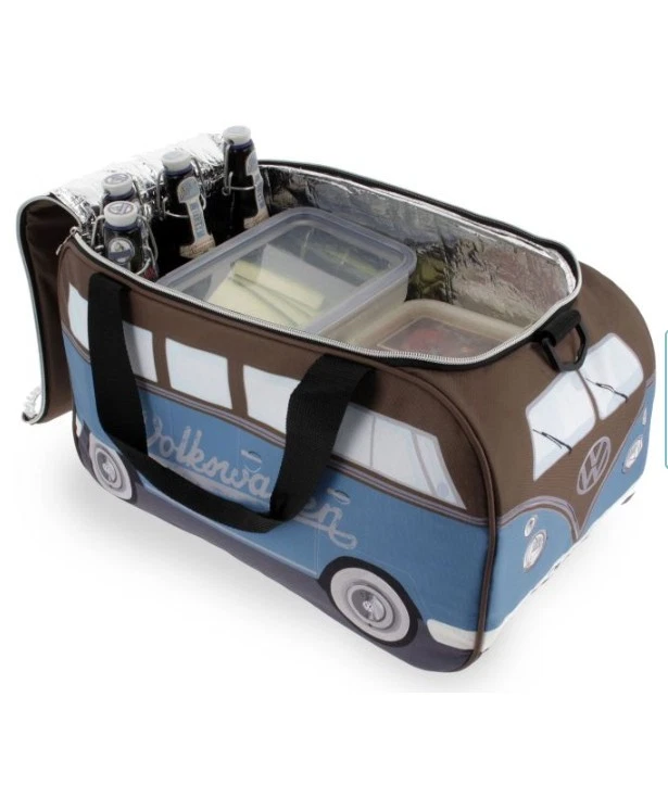 VW T1 Bulli Bus Kühltasche, Volkswagen Form & Motiv (25 l) - Bild 3 von 4