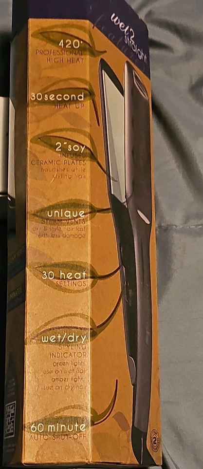 Remington Wet 2 Straight 1”Wide Flat Iron Wet or Dry Hair New Sealed S-7230 - Image 3 of 4