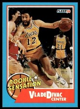 Vlade Divac #9 Prices [Rookie] | 1990 Fleer Rookie Sensations