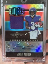 2023 Panini Legacy Futures Patch Jordan Addison Silver #FAPS-10 Vikings RC /249