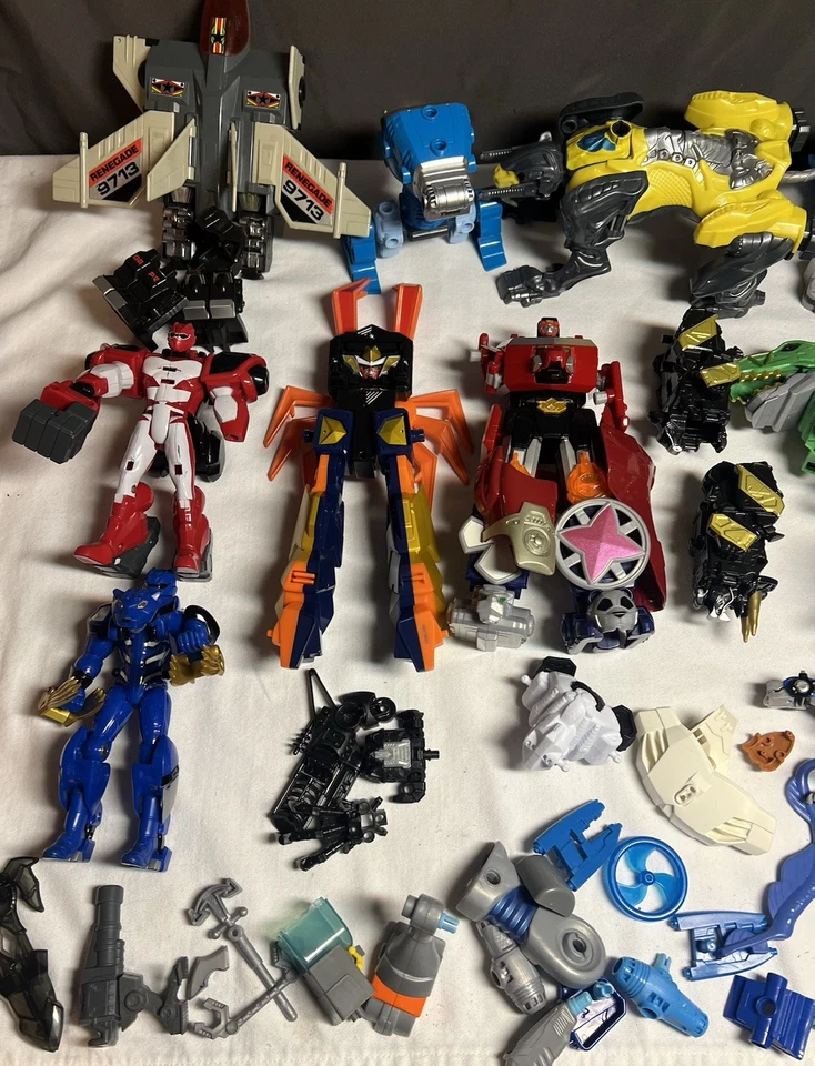 Zords Voltron Go Bots MMPR Смешанный Лот Полный/Почти Полный/Неполный +Запчасти - Изображение 3 из 4