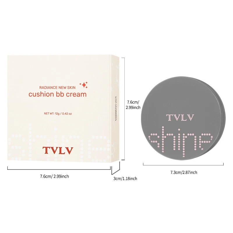 Full Coverage Cushion BB Tinted Moisturizer - Waterproof Brightening Contour - Image 4 of 4