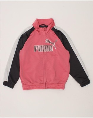 Puma Mädchen Grafik Trainingsanzug Oberteil Jacke 2-3 Jahre Pink Colourblock BW88