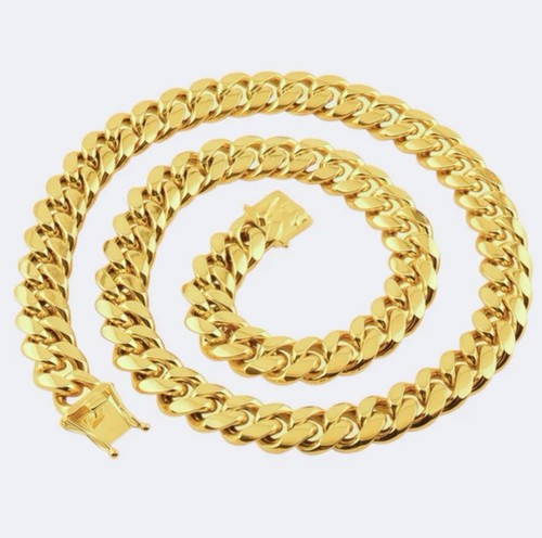 18k Gold Miami Cuban Chain - Picture 2 of 8