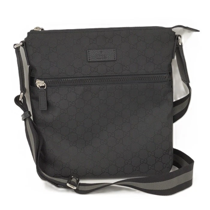Sac à bandoulière GUCCI GG nylon noir 449184 222791