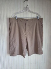Panama Jack Shorts Mens 38 Khaki Chino Utility Cargo Pocket Casual Outdoor Golf