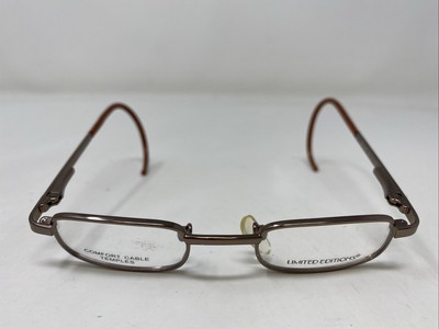 Limited Editions CURLY BROWN 36-18-130 Metal Full Rim Eyeglasses Frame N954