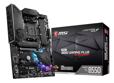 B550 Gaming Plus V1 Gaming Motherboard (AMD Ryzen 5000, AM4, DDR4, PCIe 4.0, SAT