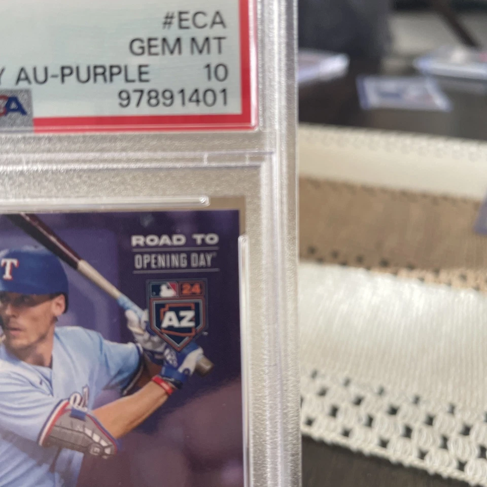 EVAN CARTER 2024 TOPPS NOW ROAD TO OPENING DAY ROOKIE AUTO 13/25 #EC-A RC SSP - Image 4 of 4