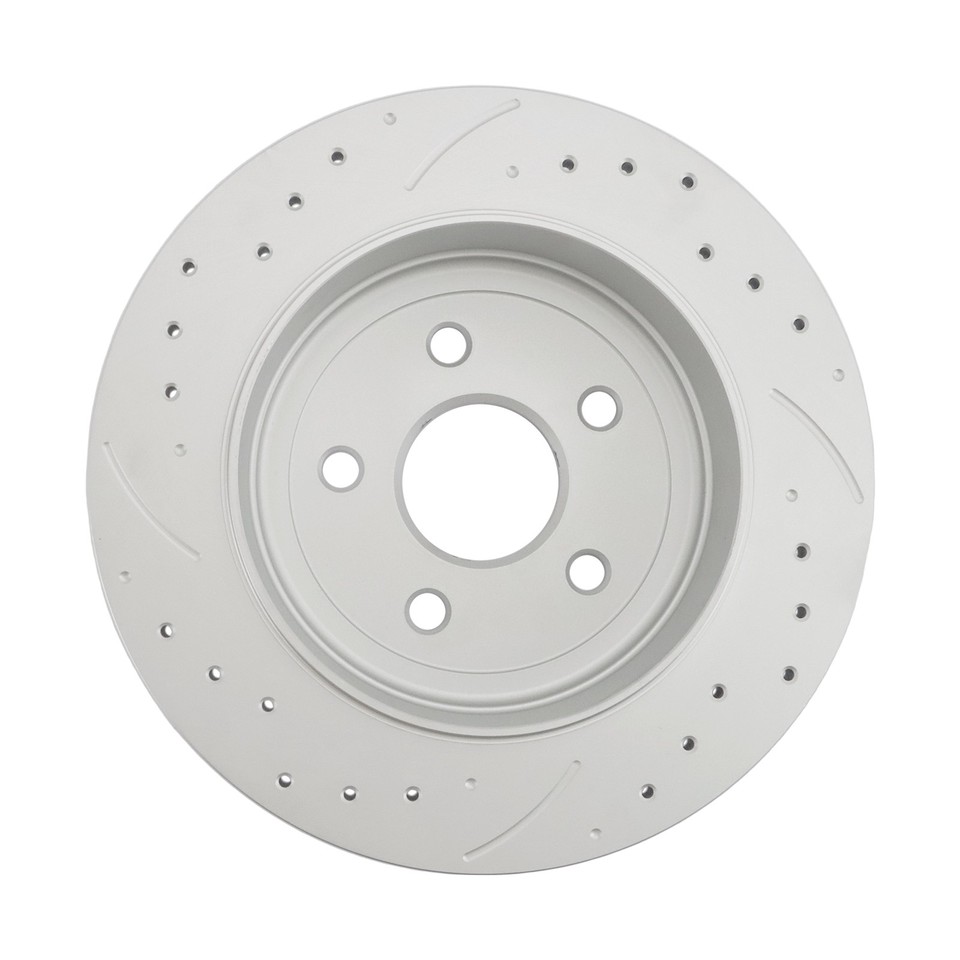 53061 Rear Drilled Brake Rotors + Ceramic Brake Pads for Dodge Durango ...