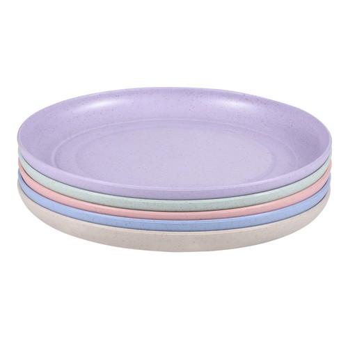 Juego de vajilla de paja de 5 piezas platos de cena irrompibles reutilizables para bebé niño