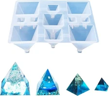 Silicone Candle Molds Pyramid Candle Molds for Resin Casting, Jewelry Making,...