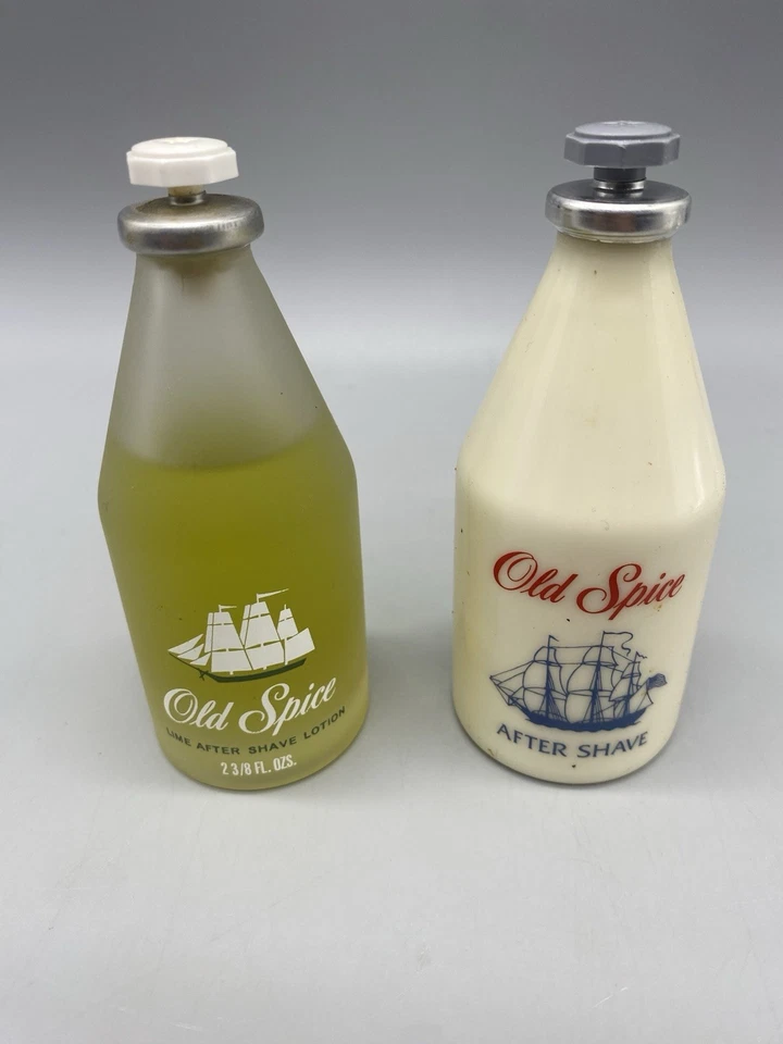 VINTAGE Old Spice Lime pós-barba e loção com lata de colecionadores - 1990 - 2,5 oz - Imagem 2 de 4