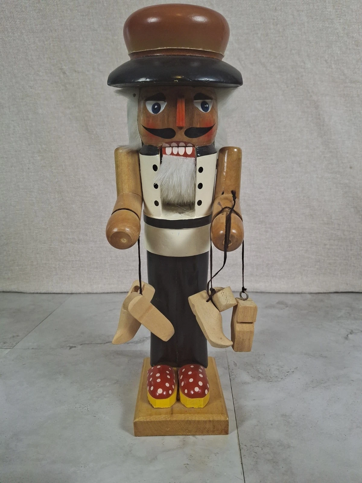Steinbach 15" Tall Cobbler Nutcracker West Germany Wooden Shoe Maker