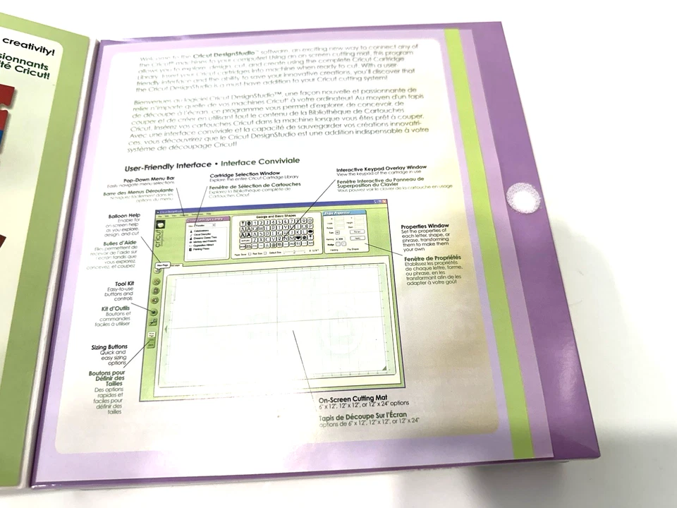 Cricut Design Studio Software 29-0500 Provo Craft 10ft USB Cable & Mouse Pad - Image 4 of 4