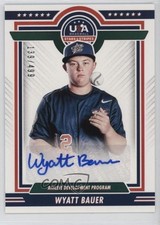2022 Panini USA Baseball Stars & Stripes 139/499 Wyatt Bauer #ADP1-WB Auto 1aj4