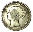 Photo of a 1855 Victoria Shilling from an eBay listing that sold on Jun 7, 2026