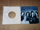 steve perry autographed 1980s mint-exc 45/vg+++ sl. Journey Don't Stop Believin'